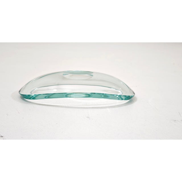 Fontana Arte Mid-Century Nile Green Murano Glass Pocket Emptyer from Fontana Arte, Italy, 1960 For Sale - Image 4 of 10