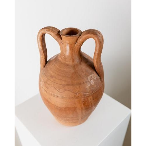 Antique Terracotta Amphora Vase, 1800s For Sale - Image 5 of 11