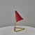 Red 1950s Giuseppe Ostuni Red Conical Table Lamp for Oluce For Sale - Image 8 of 18