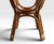 Vintage French Style Bistro Bamboo and Rattan Dining Set Round Glass Top Table and Four Armchairs 5 Pieces For Sale - Image 15 of 16