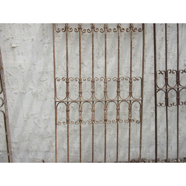 Antique Victorian Iron Gate Architectural Salvage Door For Sale - Image 4 of 7