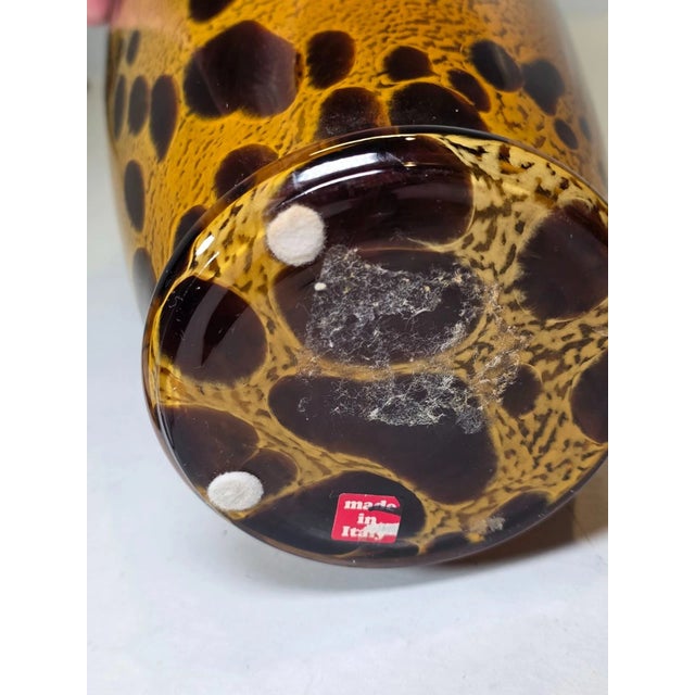 Murano Vintage MCM Maestri Vetrai Murano Style Hand Blown Vase For Sale - Image 4 of 5