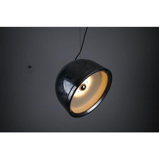 Chrome Pendant Lamp in the Style of Artemide, Italy, 1970s For Sale - Image 11 of 13