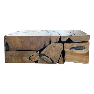 Brand New Balinese Teak Root Indoor / Outdoor Coffee Tables by Cove For Sale
