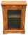 Antique Inlaid Burr Walnut Pier Display Cabinet, 1880s For Sale