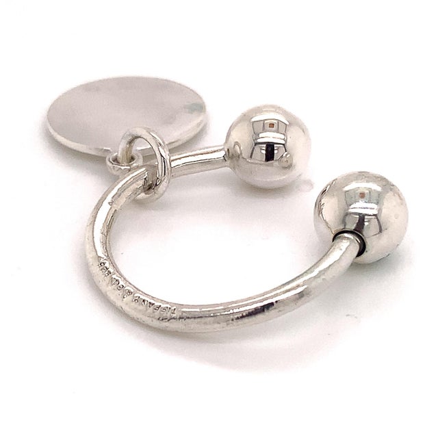 Metal 1990s Tiffany & Co. Estate Sterling Silver Keychain 9.2 Grams For Sale - Image 7 of 12