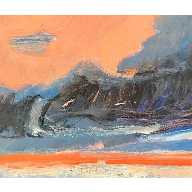 Jean Krille, Landscape 154, Oil on Masonite, 1989 For Sale - Image 6 of 11