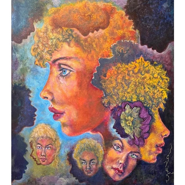 José Gerson, Family Resemblance, 1999, Oil on Wood For Sale - Image 11 of 11