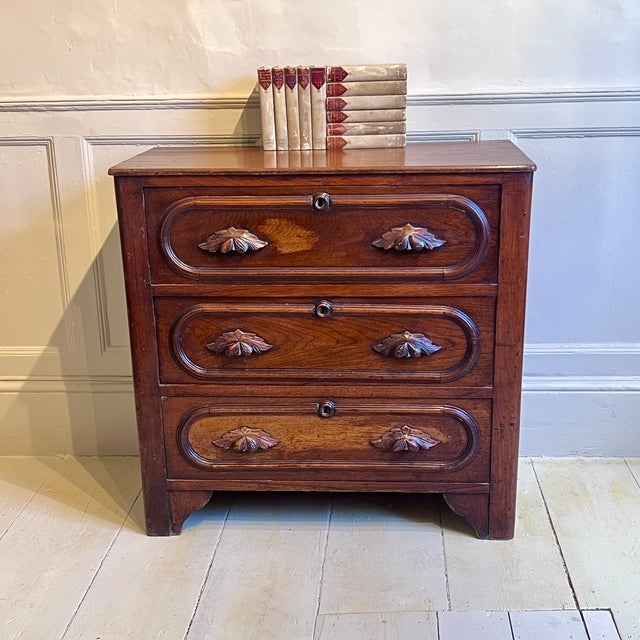 American Oak Three-Drawer Chest, 1890s For Sale - Image 3 of 8