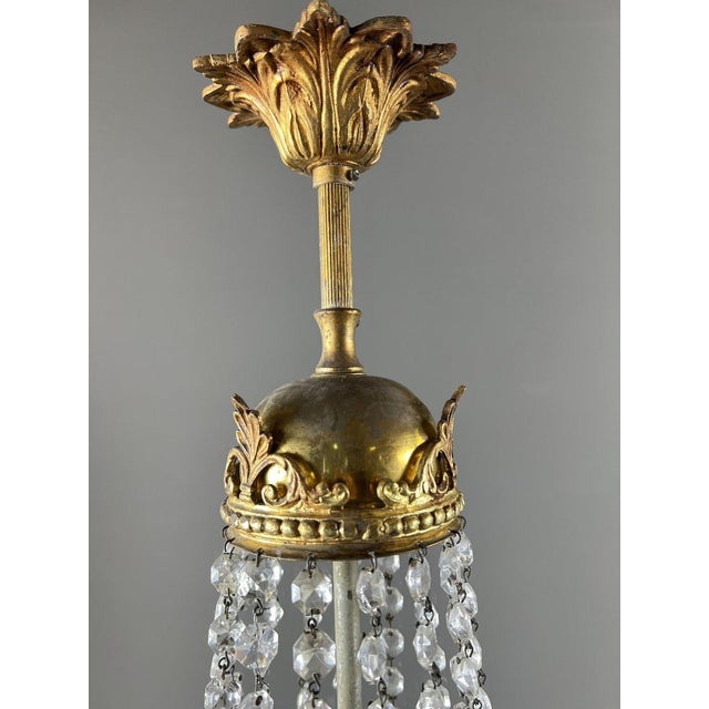 Late 19th Century Bronze and Crystal Chandeliers, Set of 2 For Sale - Image 9 of 12