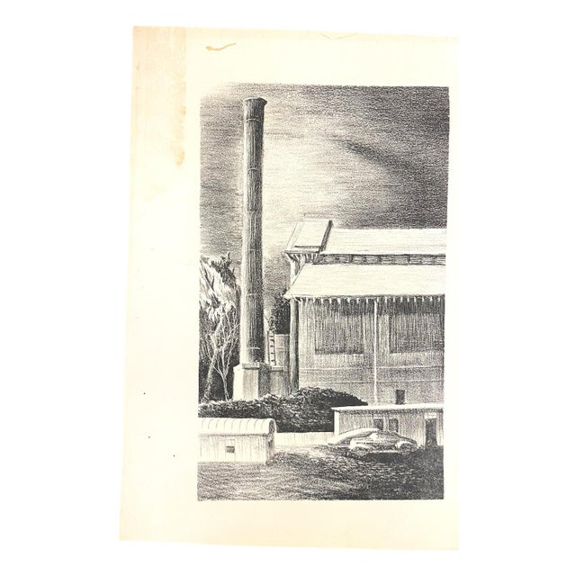 Mid-Century Modern Vintage Mid Century Modern Original Art Print For Sale - Image 3 of 4