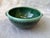 Vintage Green Glazed Ceramic Pottery Bowl With Side Handles For Sale - Image 11 of 12