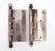 Pair of Vintage 4.5 X 4.5 In. Steel Door Hinges For Sale - Image 4 of 4