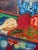 Textile Colorful Still Life With Blue Pitcher, Oil Painting For Sale - Image 7 of 12