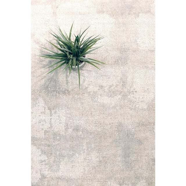 Modern Pasargad Home Shibori Ivory Area Rug- 9' 0'' X 12' 0'' For Sale - Image 3 of 6