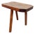 Vintage French 3-Legged Milking Stool in Oak, 1950s For Sale