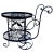John Salterini Two Tier Wrought Iron Console Table Bar Cart Form Salterini Italian Scrollwork For Sale - Image 4 of 16