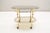 Hollywood Regency Brass & Smoked Glass Serving Trolley, 1960s, in Very Good conditions. Designed 1960 to 1969