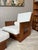 Vintage Cane Chair and Ottoman Set For Sale - Image 4 of 12
