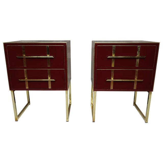 Wooden Bedside Tables from Justfurnituress SRL, Set of 2 For Sale - Image 10 of 10