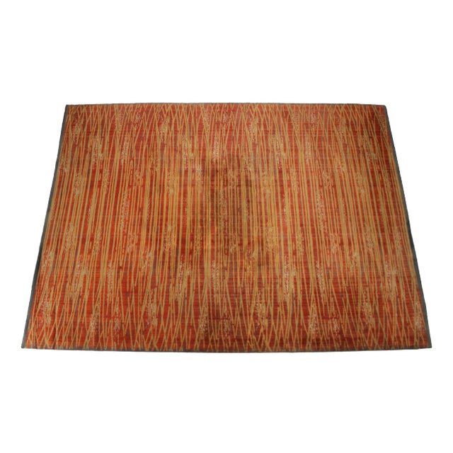 Abstract Wool Rug, 1940s For Sale