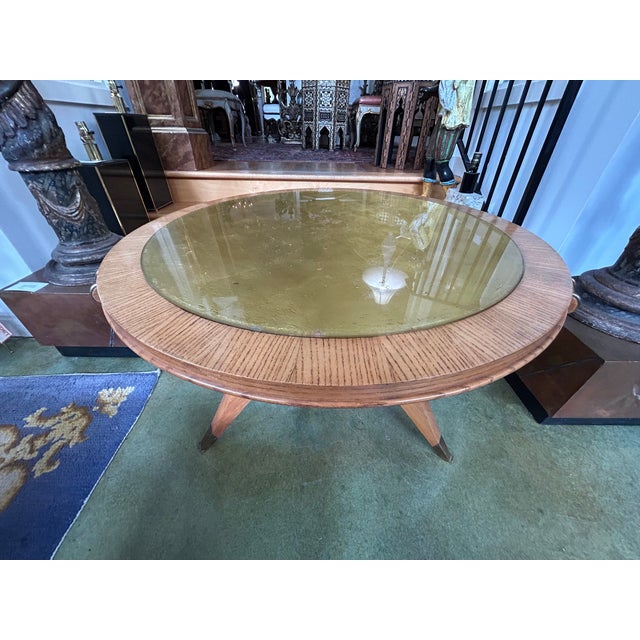 Jules Leleu 1930s French Art Deco Table Attributed to Jules Leleu For Sale - Image 4 of 16