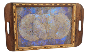 Art Deco Wooden Tray, 1920s