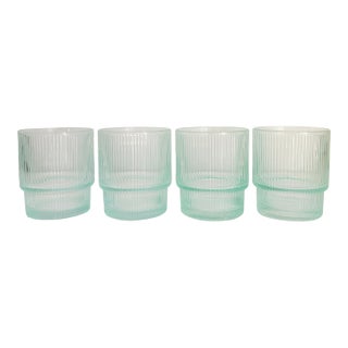 Jonathan Adler Textured "Bibi" Stackable Glassware- Set of 4 For Sale