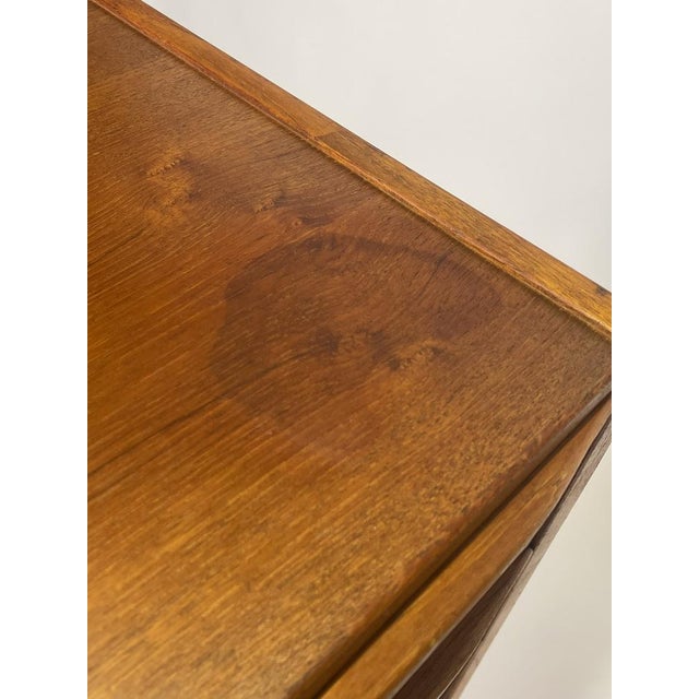 Brown Scandinavian Teak Chest of Drawers, 1960s For Sale - Image 8 of 10