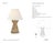 Chapman & Myers by Visual Comfort Signature Antigua 15" Cordless Accent Lamp in Natural Abaca with Linen Shade Designer:...