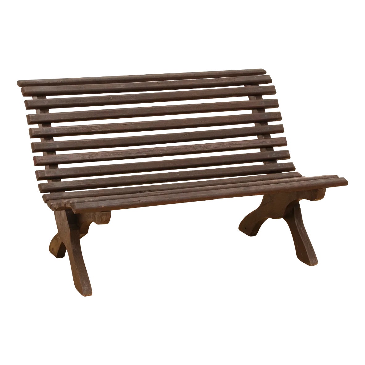 Vintage Garden Bench, Former Czechoslovakia, 1970s | Chairish