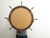 Wood English Midcentury Period Ship Wheel Shaped Mirror with Distressed Patina For Sale - Image 7 of 7