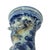 Vintage Blue White Celadon Handpainted Figural Landscape Chilong Dragon Porcelain Vase For Sale In San Francisco - Image 6 of 9