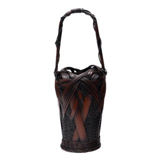 Japanese Tabane-Ami Ikebana Basket, C. 1900 For Sale