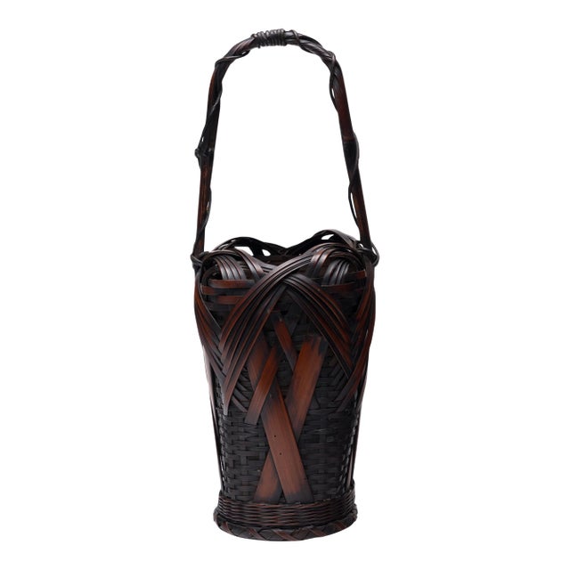 Japanese Tabane-Ami Ikebana Basket, C. 1900 For Sale