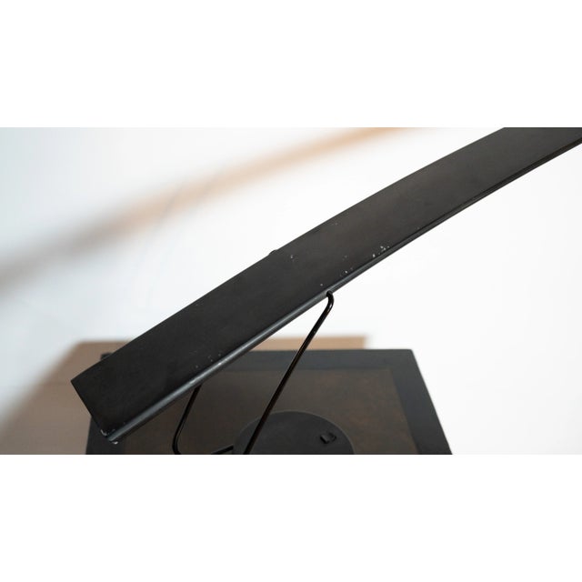 Black 1980s Mario Barbaglia & Marco Colombo for Paf Studio Dove Lamp For Sale - Image 8 of 12