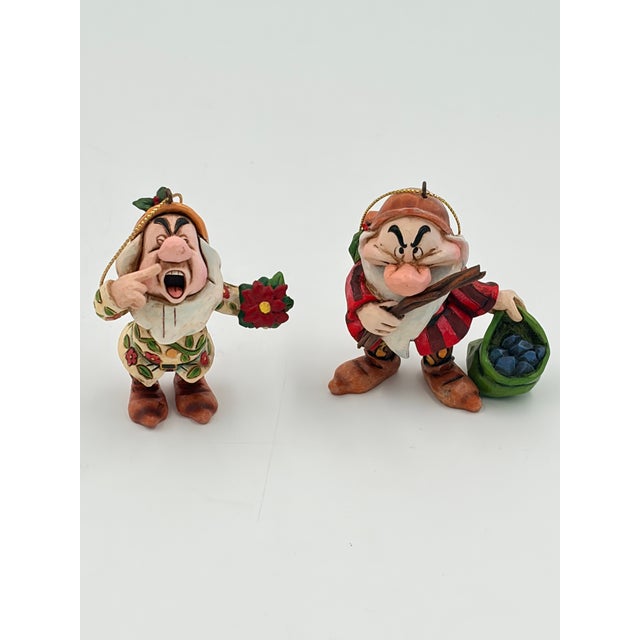 Jim Shore and Snow White and the Dwarfs Ornament Set Rare For Sale - Image 9 of 13