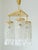 A beautiful vintage chandelier by Jablonecké sklárny, combining sculptural Czechoslovak glassmaking with an elegant solid...