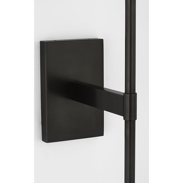 Modern Waterford for Visual Comfort Signature Blaze 14" Sconce in Bronze with Clear Crystal For Sale - Image 3 of 14