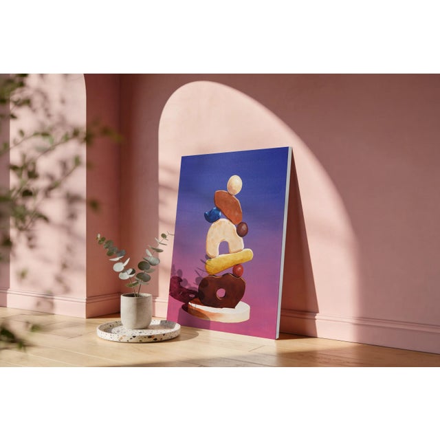 "Terra Cota Totem" is an original painting from Ryan Rivadeneyra's series of imagined modernist sculptures. In this...