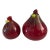 Vintage Murano Style Art Glass Red Roosters- a Pair For Sale