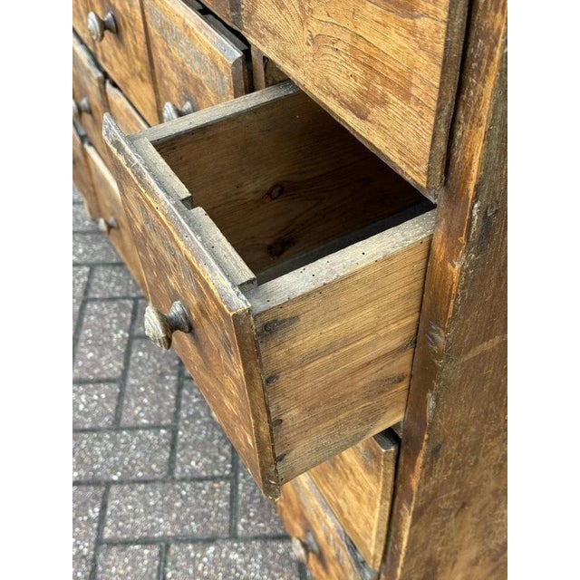 Antique Bank of Shop 25 Drawers For Sale - Image 15 of 18