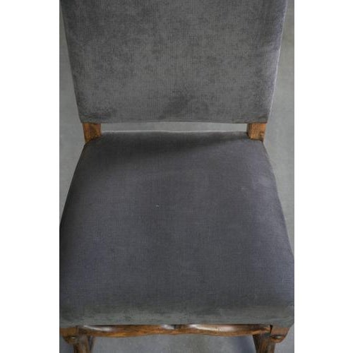 19th Century Late 19th Century Os de Mouton Dining Chairs with Fabric Seats, Set of 8 For Sale - Image 5 of 14