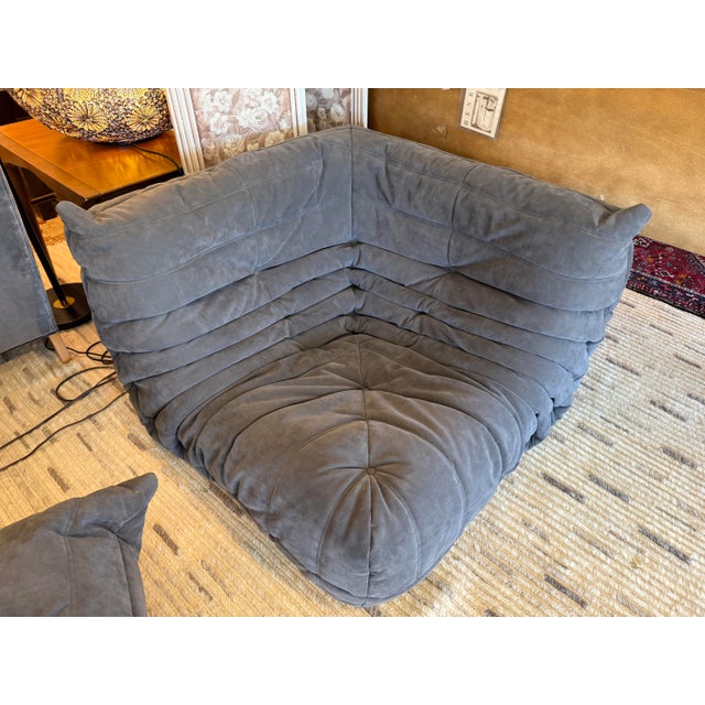 Michel Ducaroy Michel Ducaroy for Ligne Roset Togo Corner Seat, Alcantara Chic For Sale - Image 4 of 12