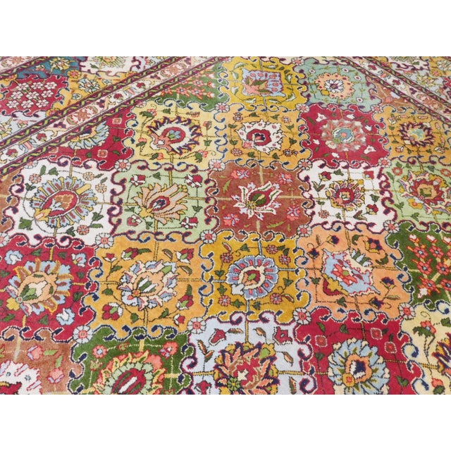 1940’s Vintage Hand Knotted Tabriz Rug-10'x 13' For Sale In Los Angeles - Image 6 of 11
