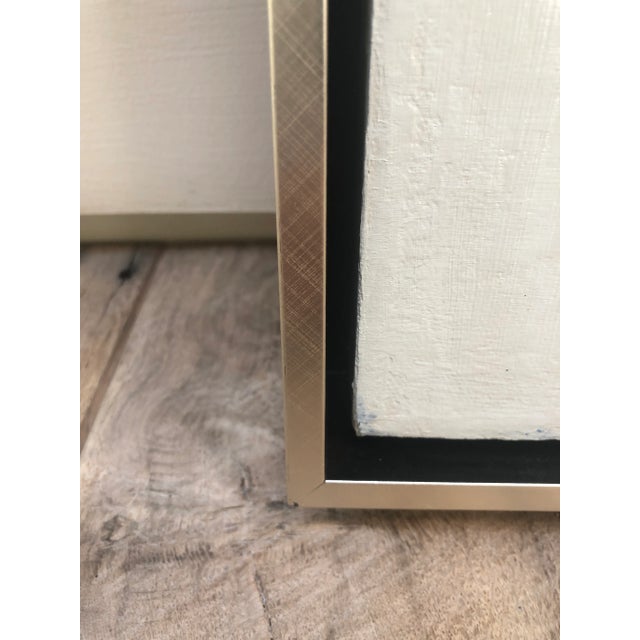 Paint Contemporary Geometric Abstract Painting Framed For Sale - Image 7 of 13