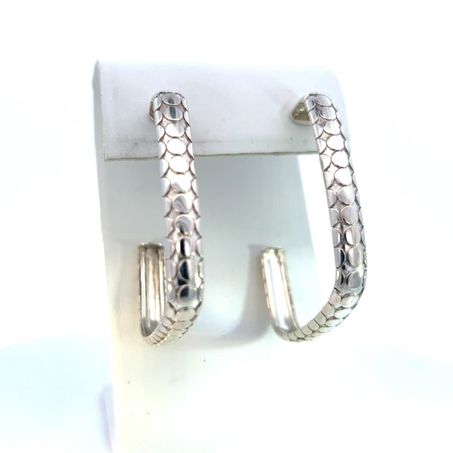 Contemporary 1990s John Hardy Estate Dot Earrings Sterling Silver, 2 pieces For Sale - Image 3 of 7