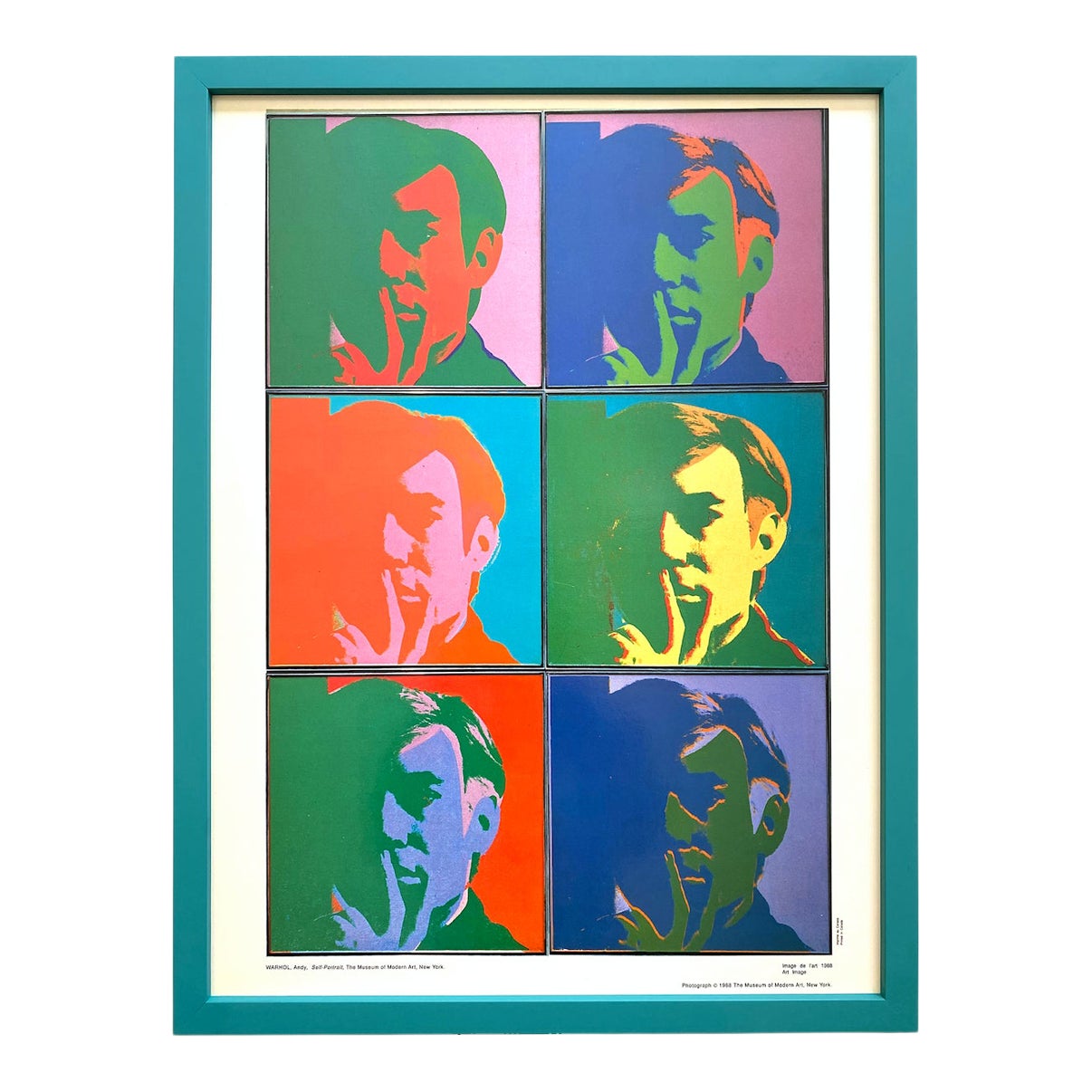 アート・デザイン・音楽 ANDY WARHOL Abstracts Andy Warhol Vintage 1988 Museum of Modern Art Framed Pop Art