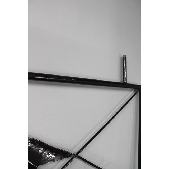 Mid-Century Black Metal Room Divider for Planters, 1970s For Sale - Image 9 of 16