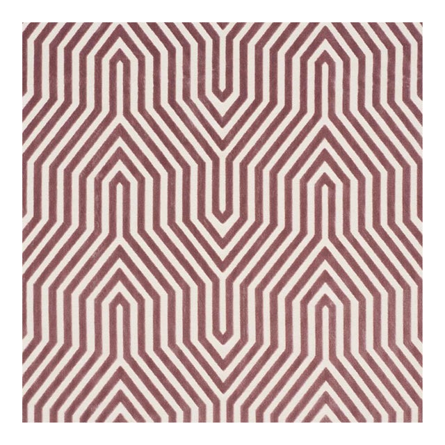 Sample - Schumacher X Mary Mcdonald Vanderbilt Velvet Fabric in Lilac For Sale